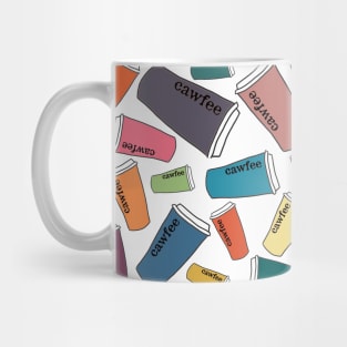 Cawfee Pattern Mug